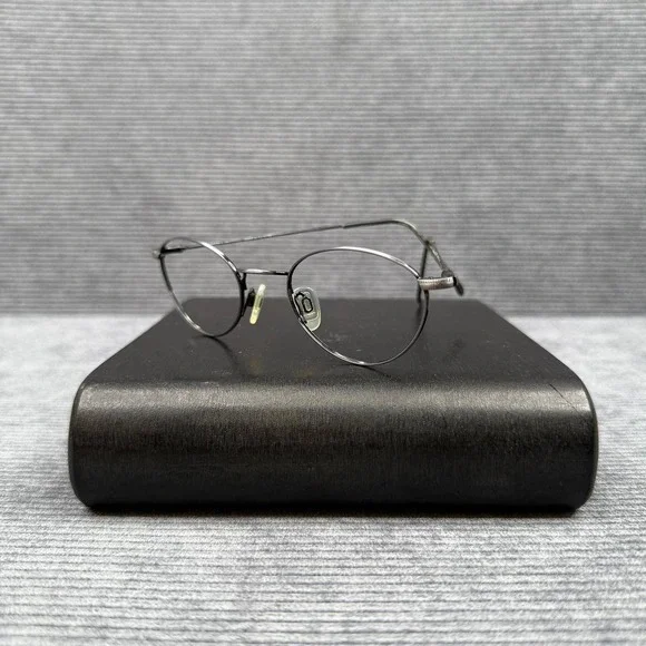 Celebrity by Altair Y2k Eyewear SBlue Oval Metal Glasses Frames Italy 48-20-135 - Picture 3 of 11